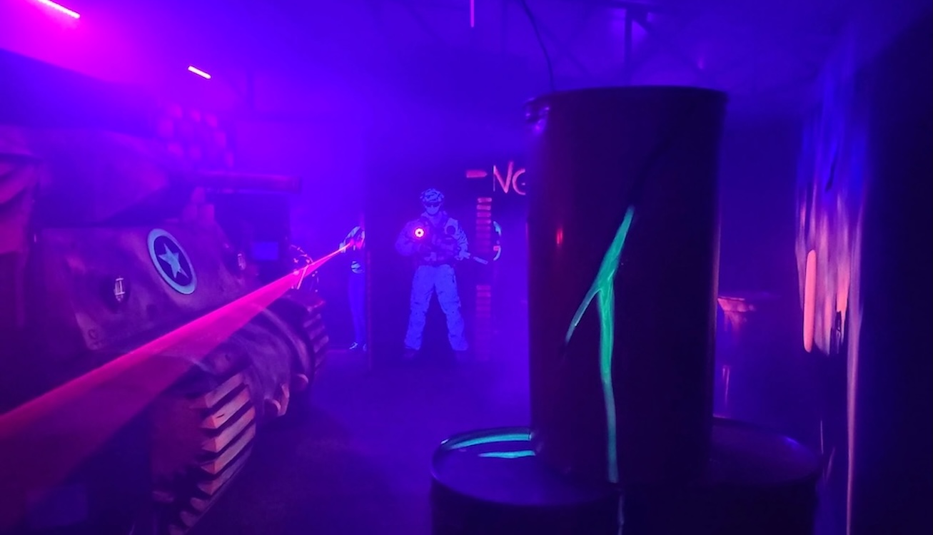 sfeerbeeld lasershooting funbase tienen